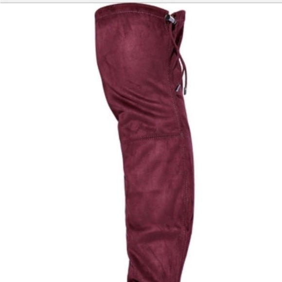 SAM EDELMAN KENT over the knee heeled suede boot dark grey - Picture 13 of 16